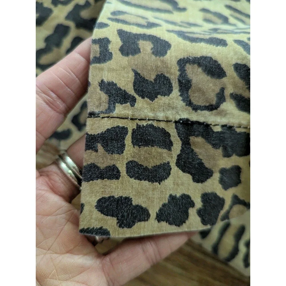 Vintage RALPH LAUREN King Pillowcase Aragon Leopard Print Fabric Custom Second?